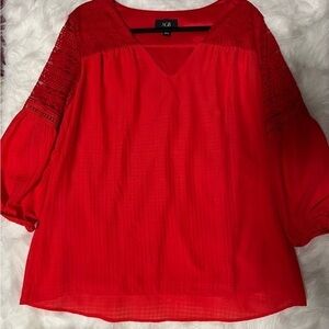 AGB Long Sleeve top, Red, XL